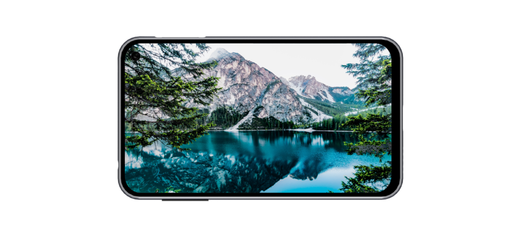 16:9 media on a 16:9 smartphone.